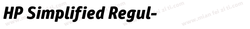 HP Simplified Regul字体转换